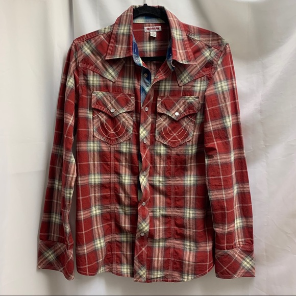 True religion western style plaid button down - Picture 11 of 11